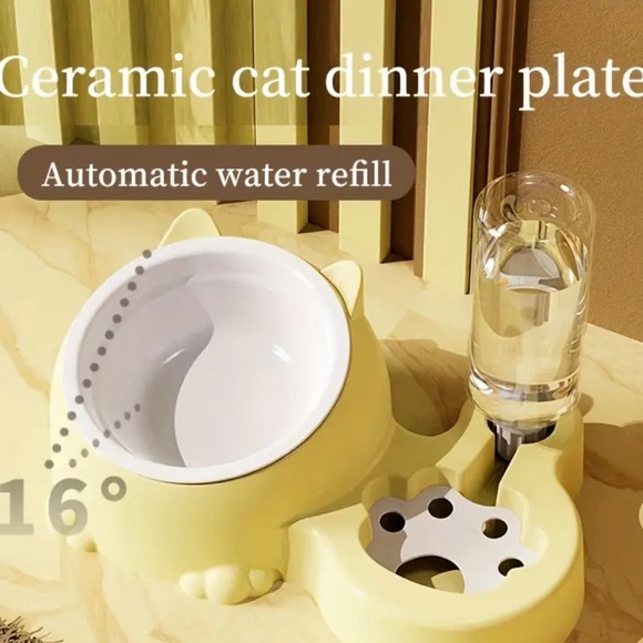 Cat bowl and water dispencer - Picture 3 of 5